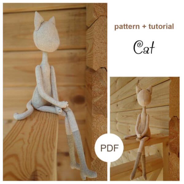 doll cat sewing pattern