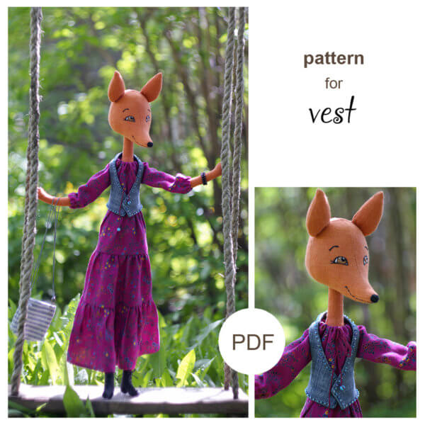 doll vest sewing pattern