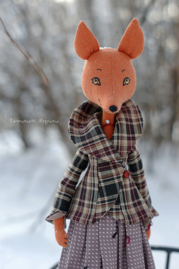 boho jacket for doll fox