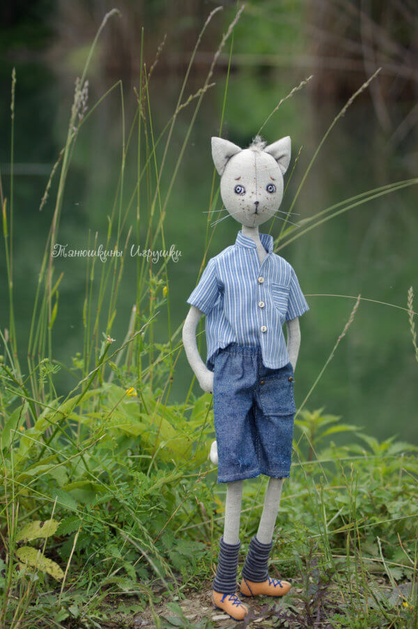 Cat boy sewing pattern