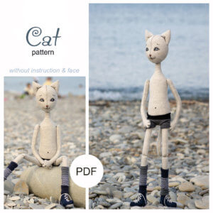 Cat boy sewing pattern