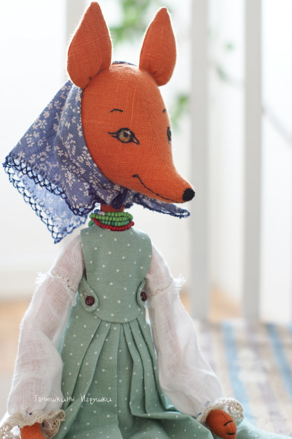 pinafore dress pattern for doll fox